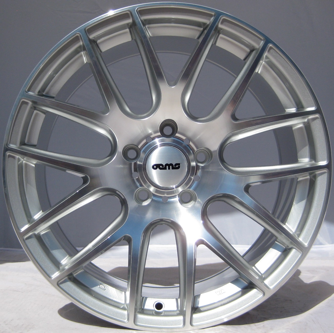 NEW 20" OEMS 111 ALLOY WHEELS IN SILVER WITH POLISHED FACE AND BIG CONCAVE 10" ALL ROUND